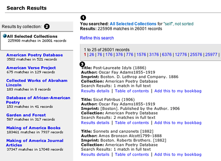 search results